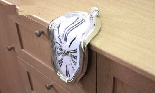 Roman Numerals Melting Table Clock