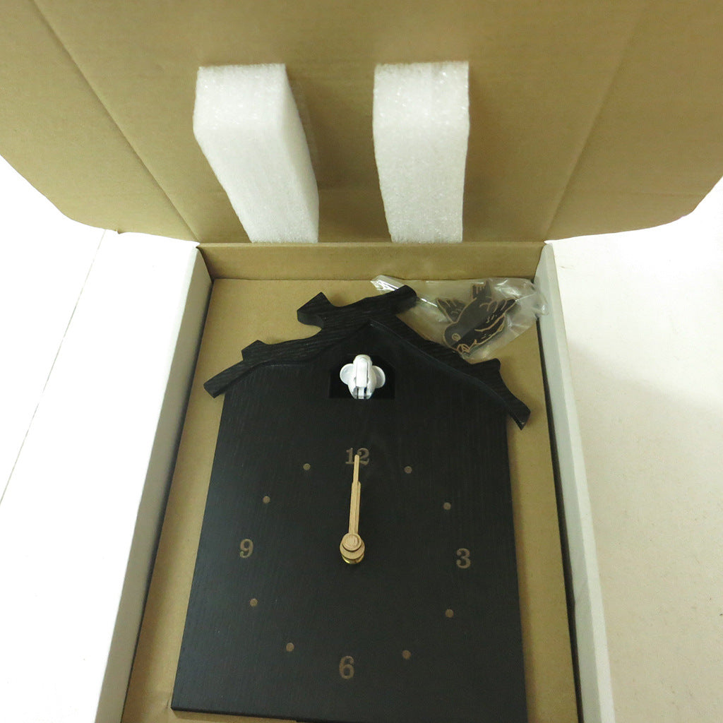Cuckoo Pendulum Silent Wall Clock for Livingroom 12 Inches