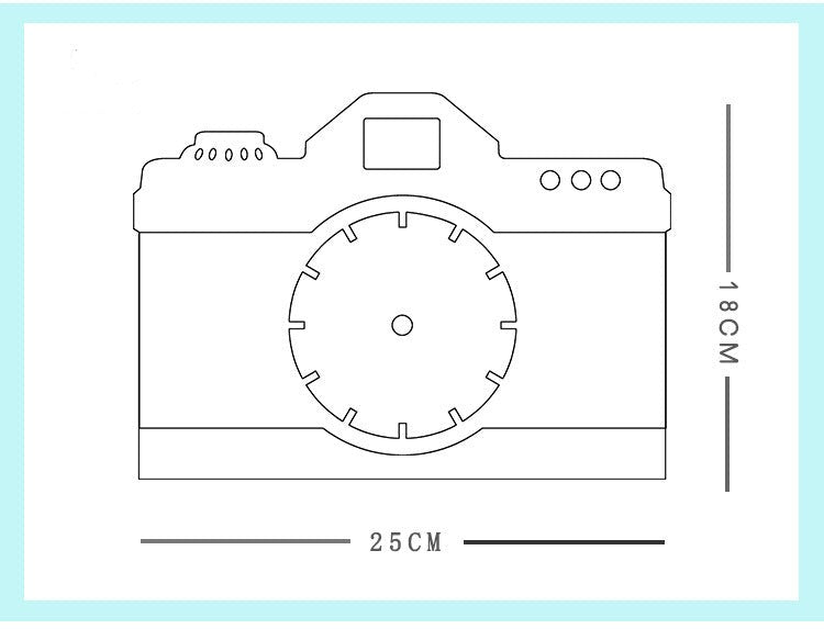 Analogue Wall Décor Clock Gift for Photographer