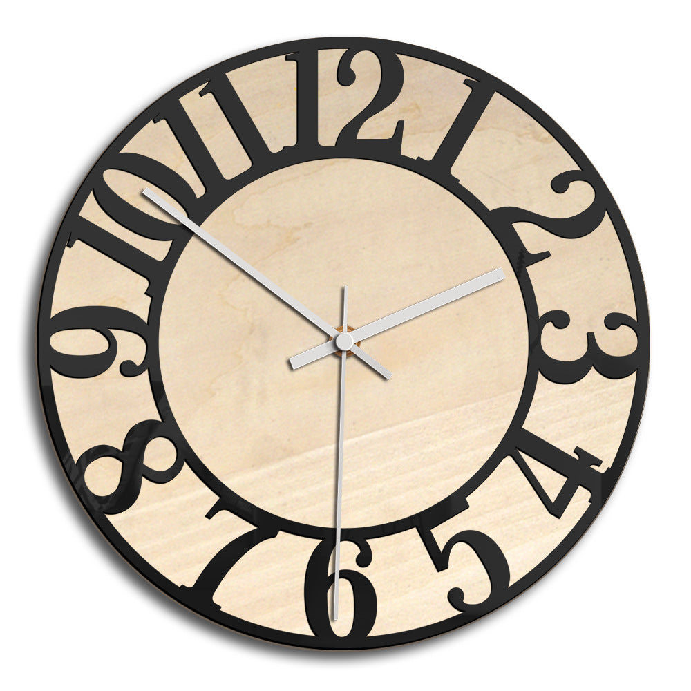 Acrylic Analogue Wall Décor Clock for Home