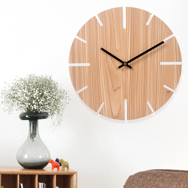Simple Nordic Silent Wall Clock for Livingroom 10 Inches