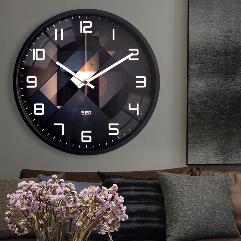 Nordic Silent Wall Clock for Livingroom 12.6 Inches