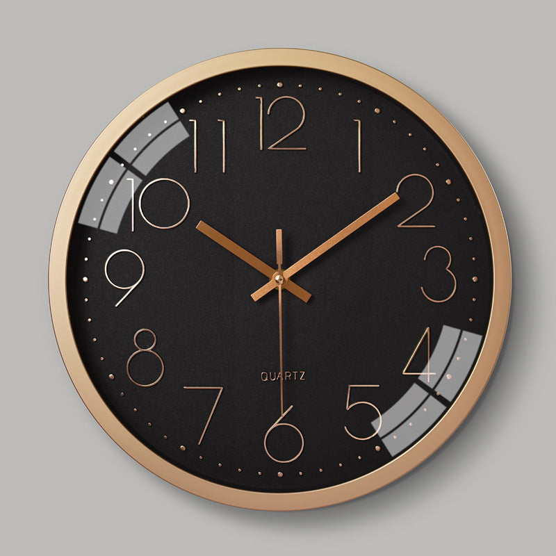 Simple Design 3D Silent Classroom Wall Clock 12 Inches