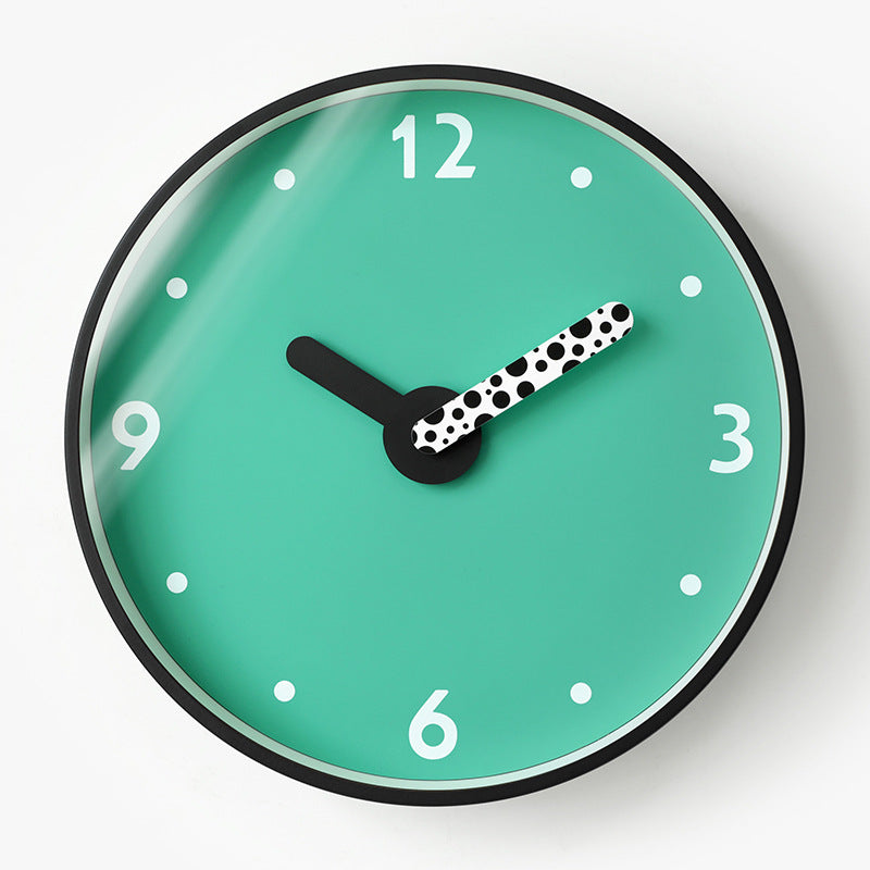 Cute Round Wall Clock for Kids Bedroom