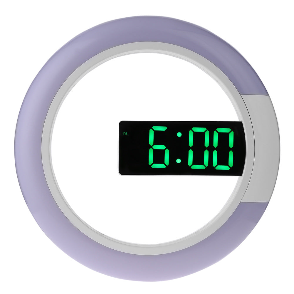 Multifunctional Led Lamp Wall Clock for Bedroom