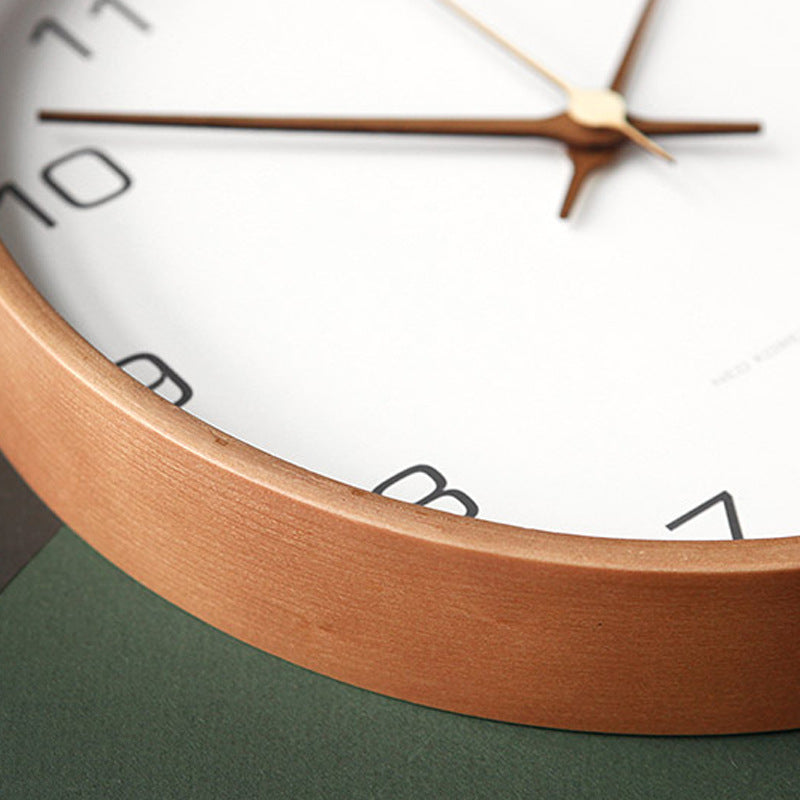 Analogue Wall Décor Wooden Clock for Home