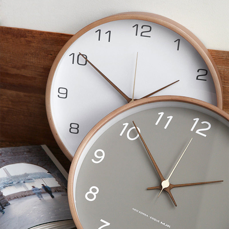 Analogue Wall Décor Wooden Clock for Home