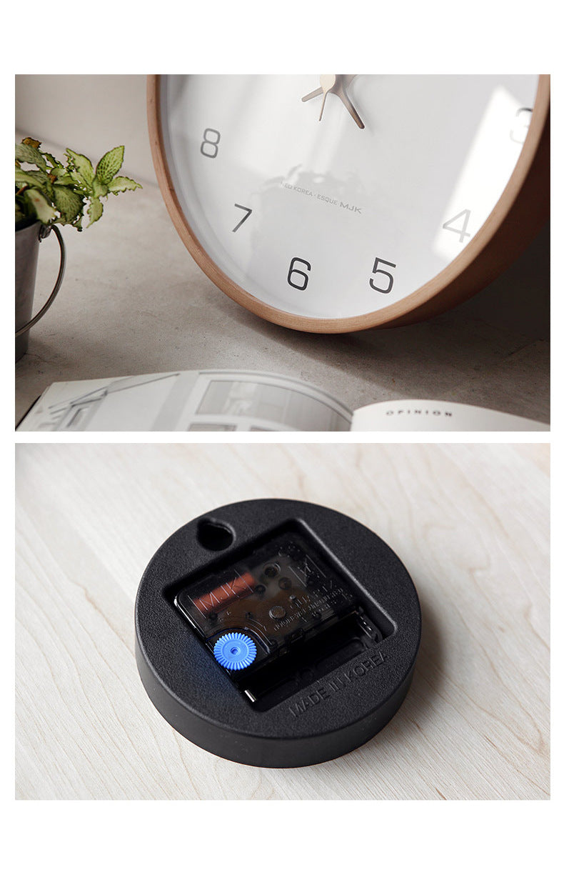 Analogue Wall Décor Wooden Clock for Home