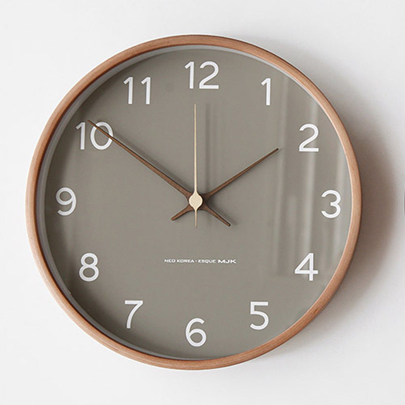 Analogue Wall Décor Wooden Clock for Home