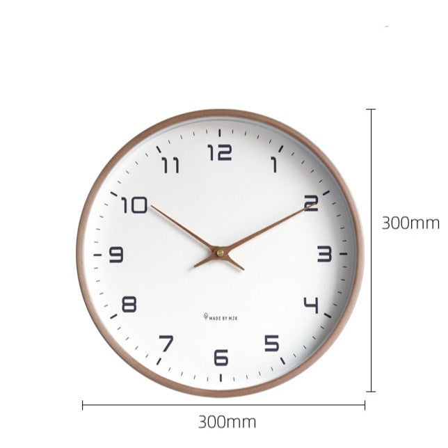 Minimalist Analogue Wall Décor Wooden Clock for Home