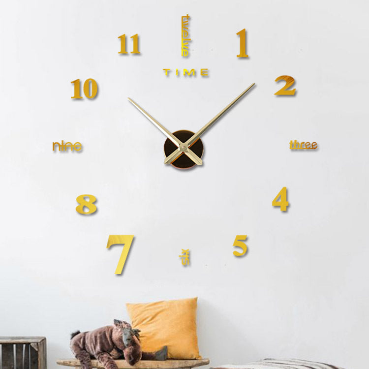 3D Diy Acrylic Sticker Wall Décor Clock