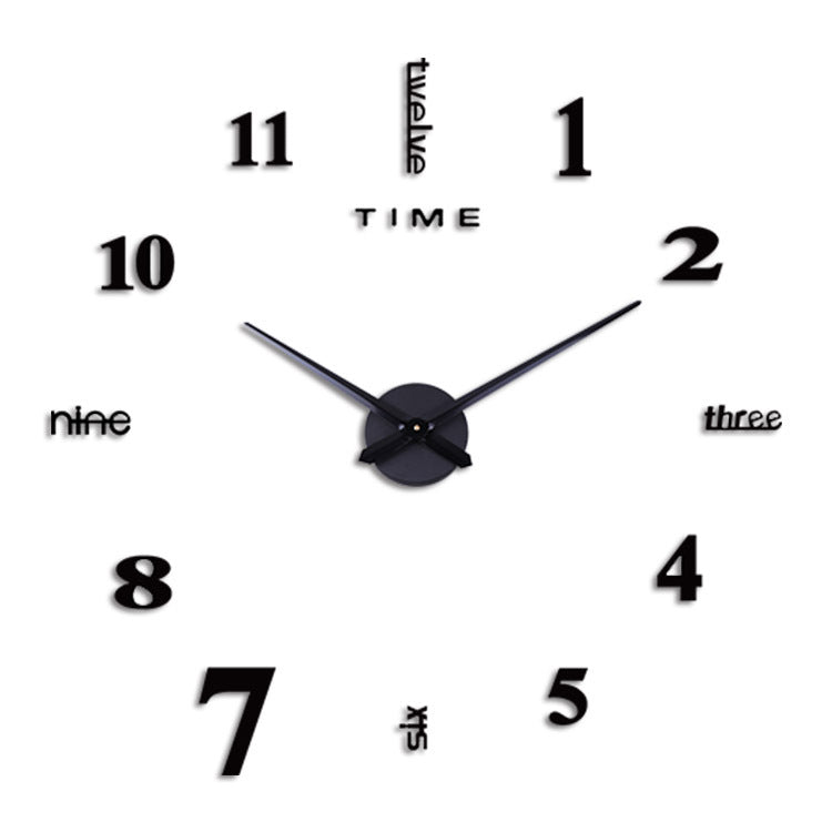3D Diy Acrylic Sticker Wall Décor Clock