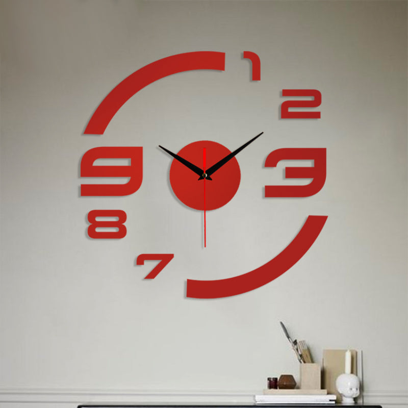 3D Sticker DIY Creative Wall Clock