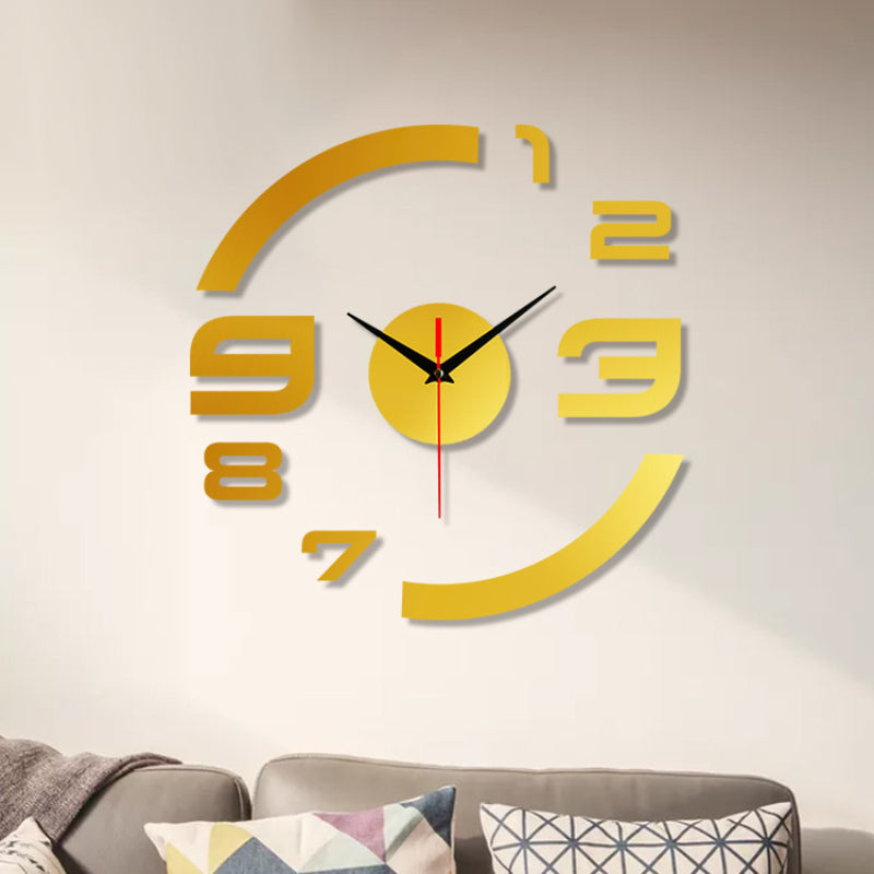 3D Sticker DIY Creative Wall Clock