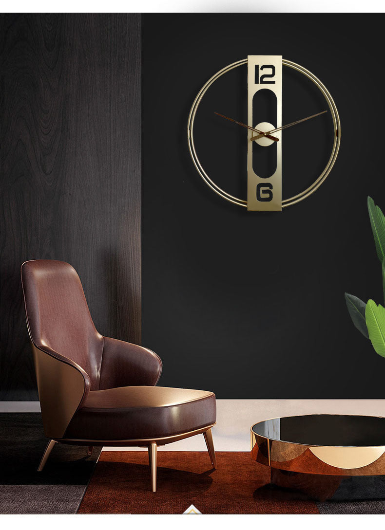 Modern Minimalistic Wall Clock for Livingroom 20 Inches