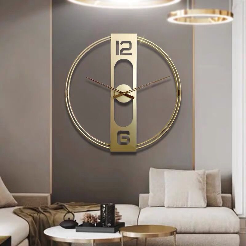 Modern Minimalistic Wall Clock for Livingroom 20 Inches