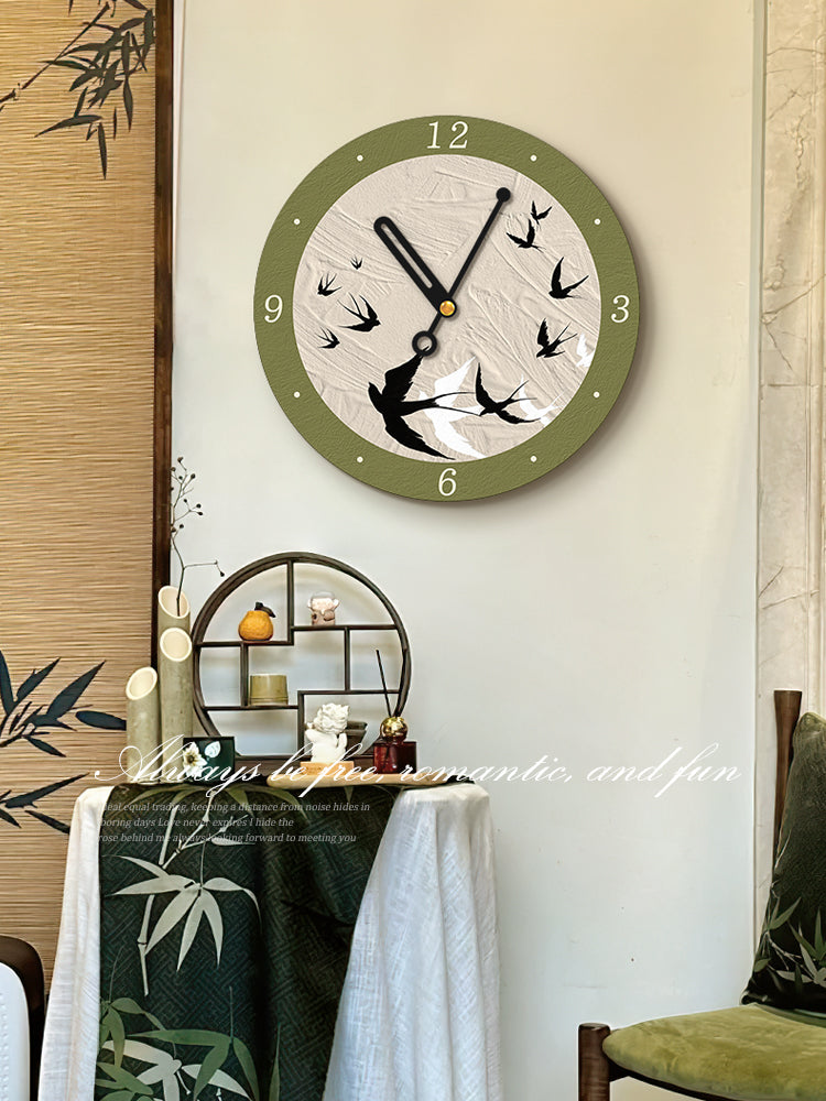 Art Deco Silent Wall Clock