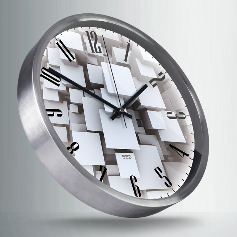 Nordic Silent Wall Clock for Livingroom 12.6 Inches