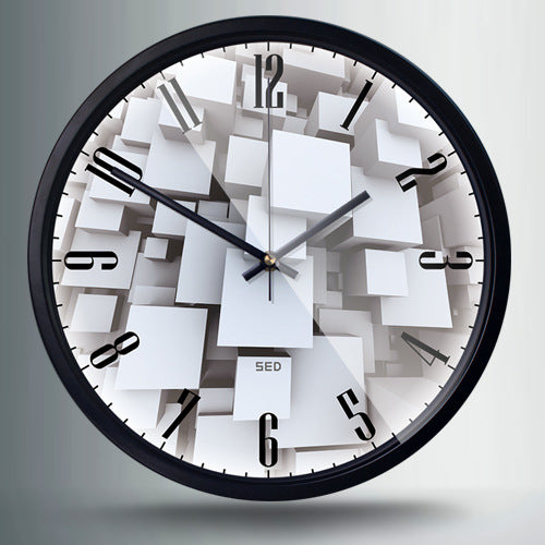 Nordic Silent Wall Clock for Livingroom 12.6 Inches