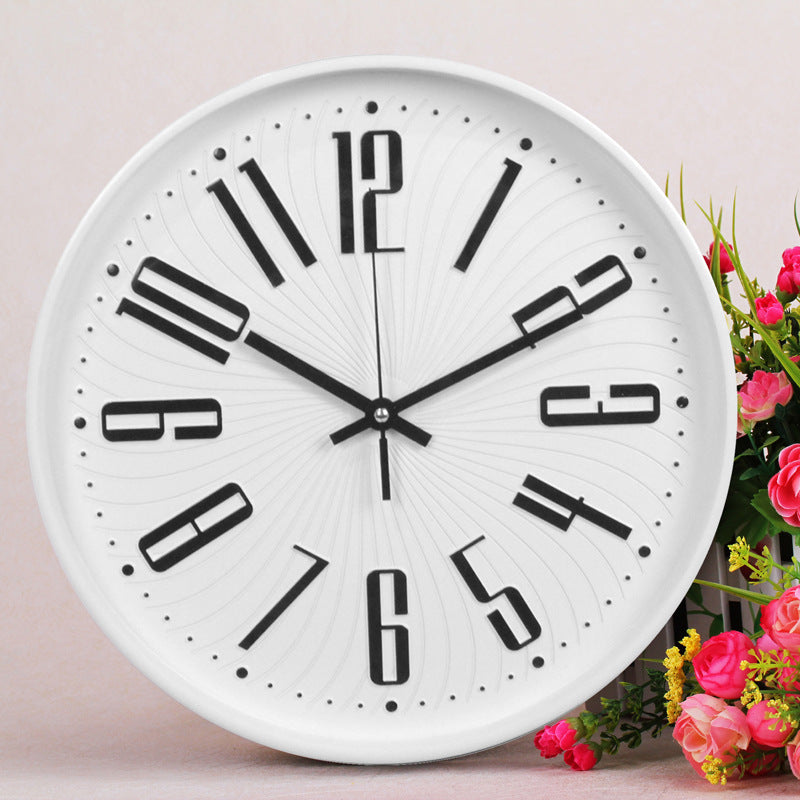 Big Letters Classroom Silent Clock 12 Inches Battery Operated
