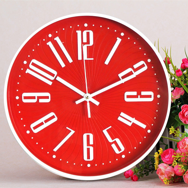 Big Letters Classroom Silent Clock 12 Inches Battery Operated