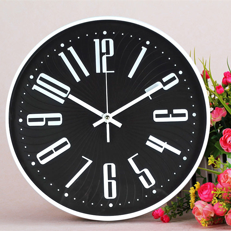 Big Letters Classroom Silent Clock 12 Inches Battery Operated