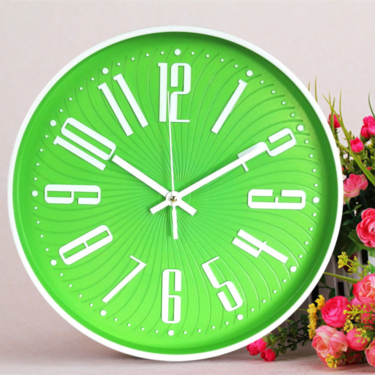 Big Letters Classroom Silent Clock 12 Inches Battery Operated
