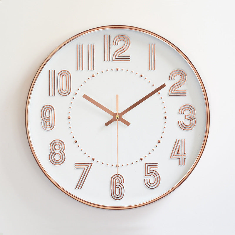 Big Letters Classroom Silent Wall Clock 12 Inches Battery Operated
