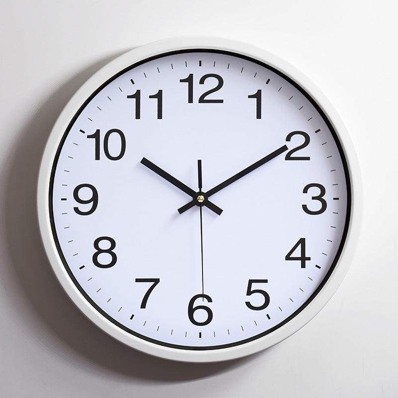 Simple Classroom Silent Wall Clock 12 Inches