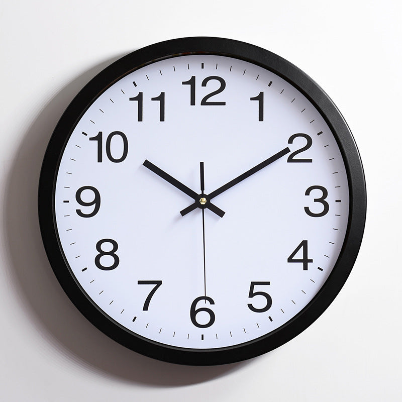 Simple Classroom Silent Wall Clock 12 Inches
