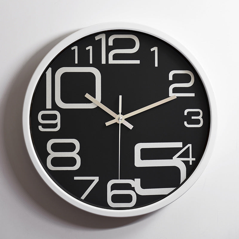 Simple Classroom Silent Wall Clock 12 Inches
