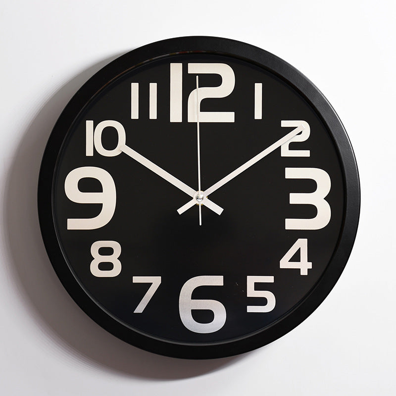 Simple Classroom Silent Wall Clock 12 Inches