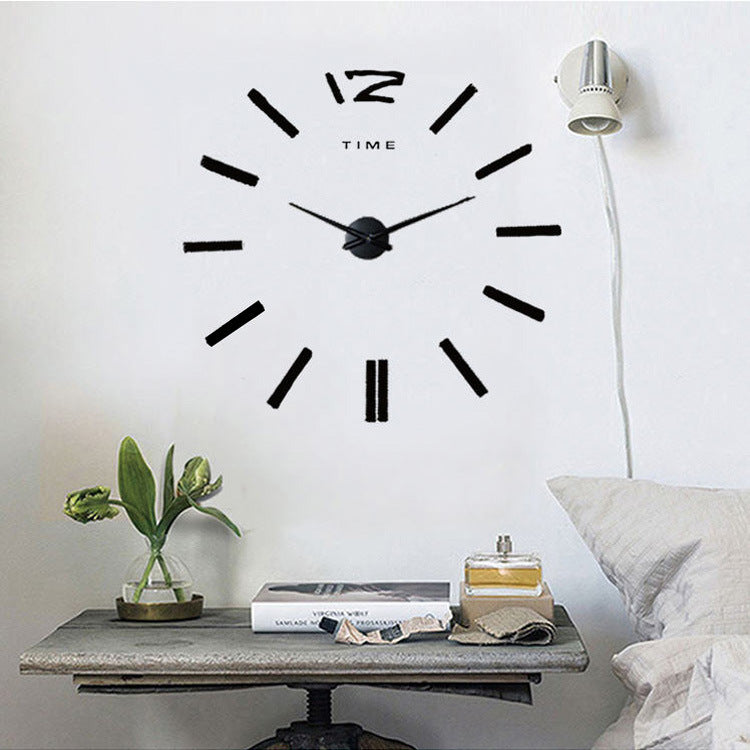 3D Sticker Innovative DIY Wall Clock