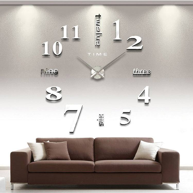 3D Diy Acrylic Sticker Wall Décor Clock