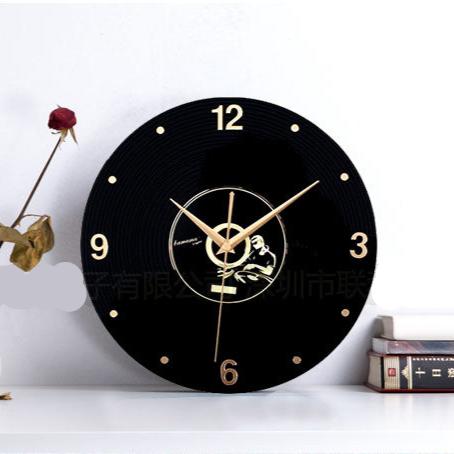 Roman Letters Analog Wall Clock Gift for Musician