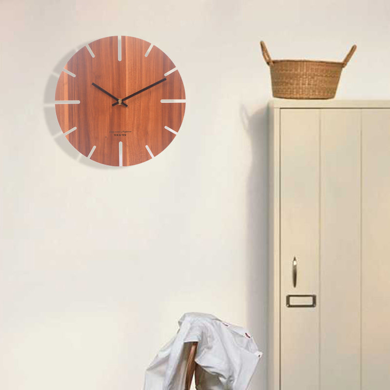 Simple Nordic Silent Wall Clock for Livingroom 10 Inches