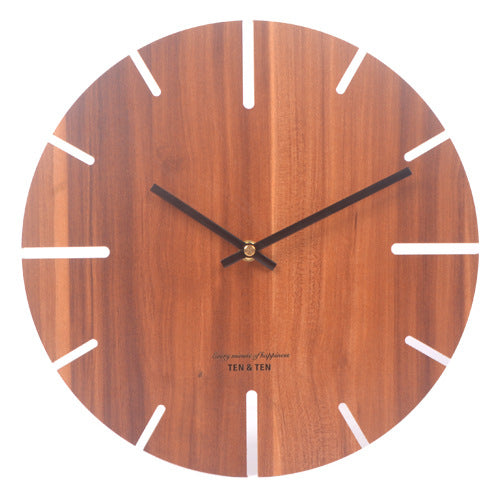 Simple Nordic Silent Wall Clock for Livingroom 10 Inches