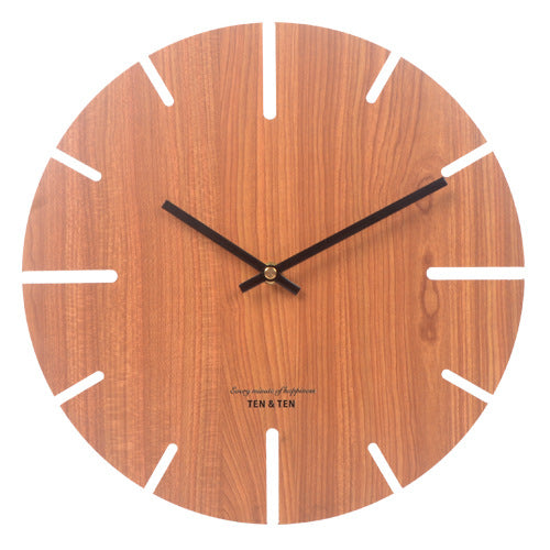 Simple Nordic Silent Wall Clock for Livingroom 10 Inches