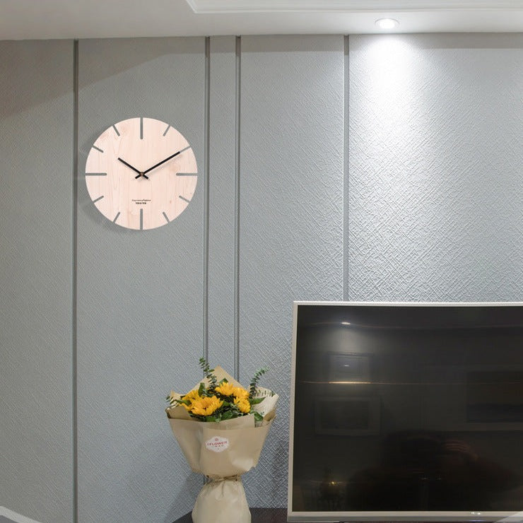 Simple Nordic Silent Wall Clock for Livingroom 10 Inches