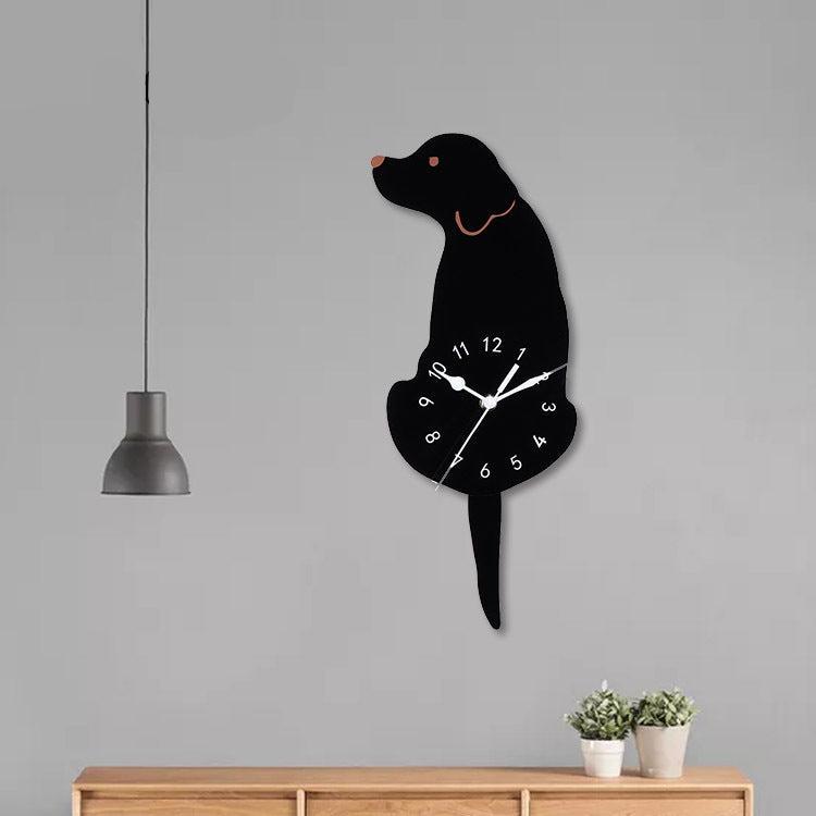 Hanging Dog Tail Silent Pendulum Clock