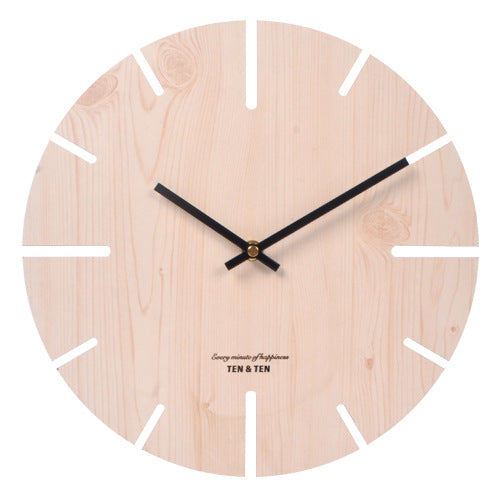 Simple Nordic Silent Wall Clock for Livingroom 10 Inches