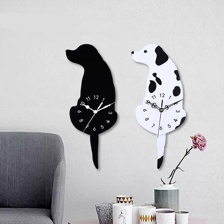 Hanging Dog Tail Silent Pendulum Clock