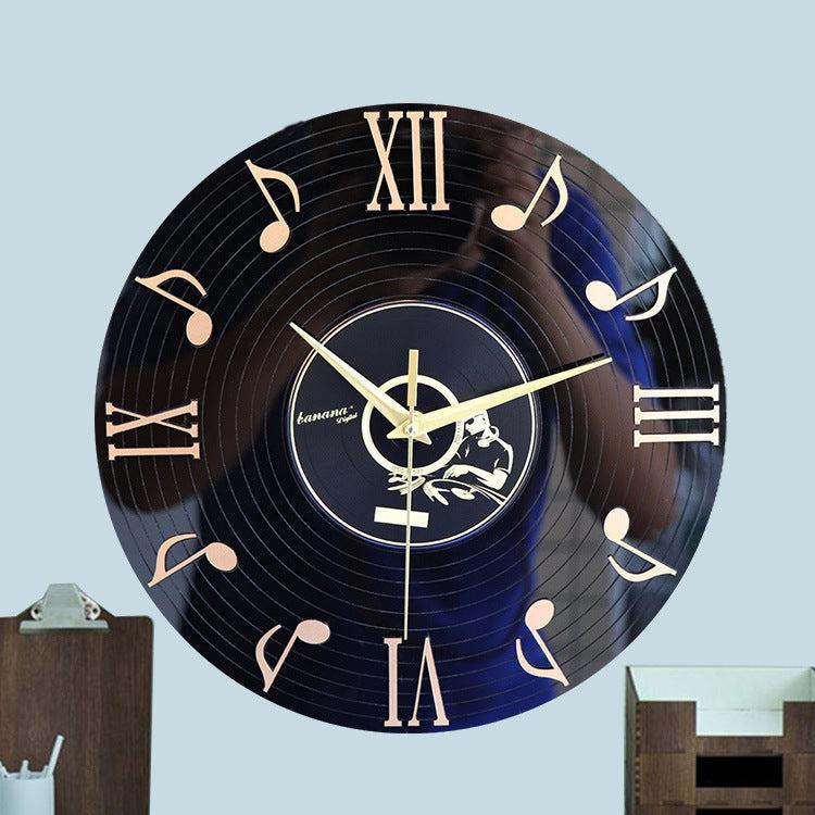 Roman Letters Analog Wall Clock Gift for Musician