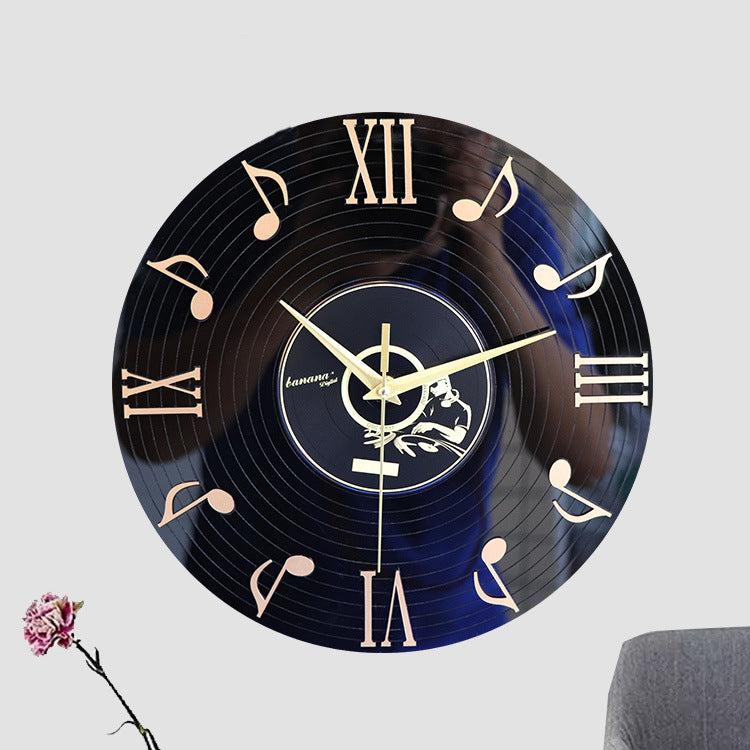 Roman Letters Analog Wall Clock Gift for Musician
