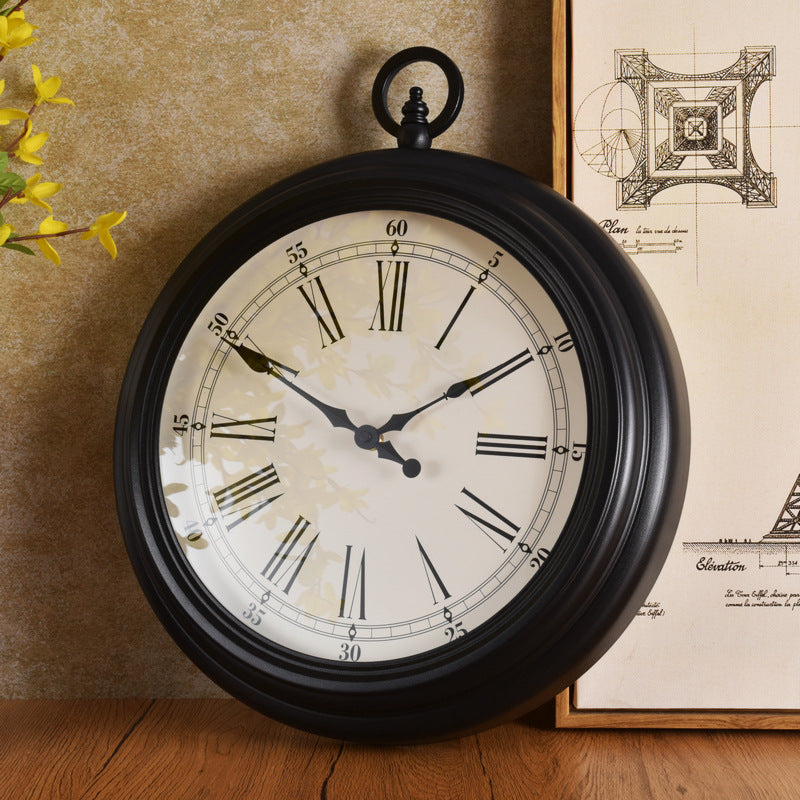 Loforay™ Roman Numerals Antique Art Deco Silent Wall Clock