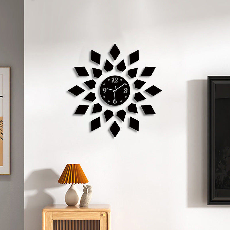 3D Sticker DIY Decorative Silent Wall Clock