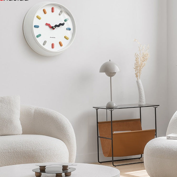 3D Creative Nordic Silent Wall Clock for Livingroom