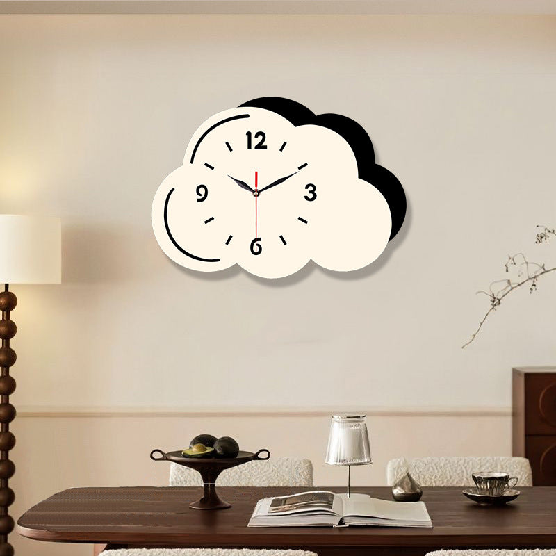 Clouds Shaped Silent Wall Décor Clock