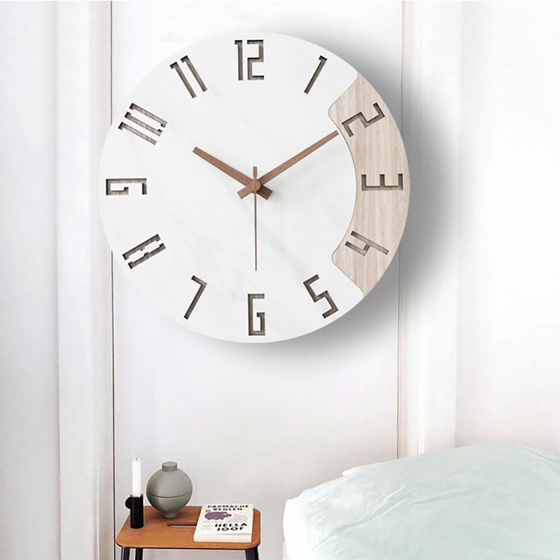 Japanese Style Wooden Silent Wall Clock