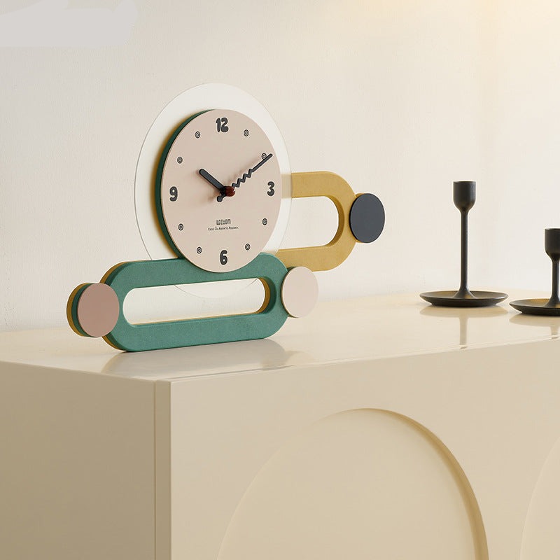 3D Long Decorative Wall Clock for Living Room